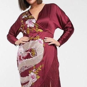 COPY - ASOS Curve Kimono Midi Dress